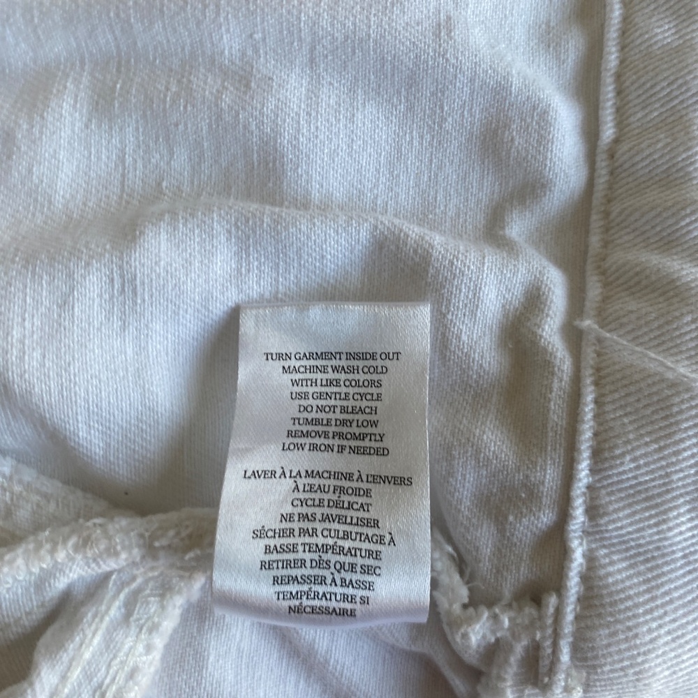 BlankNYC M Cropped White Denim Jacket - Picture 12 of 12